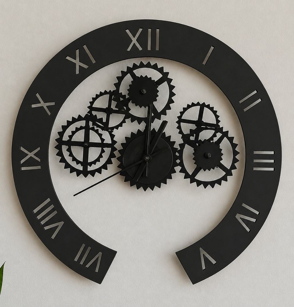 Steampunk Gear Wall Clock